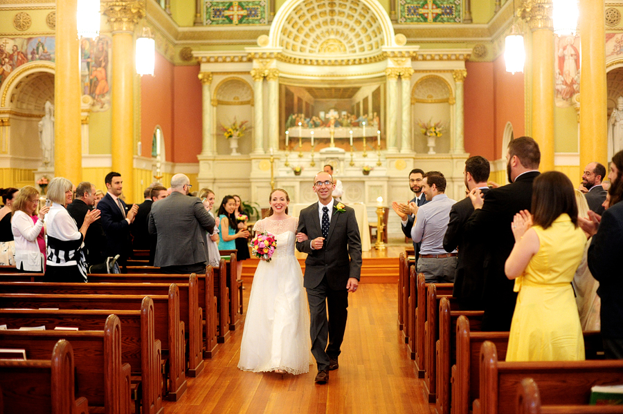 wedding at st. cecilia parish in boston