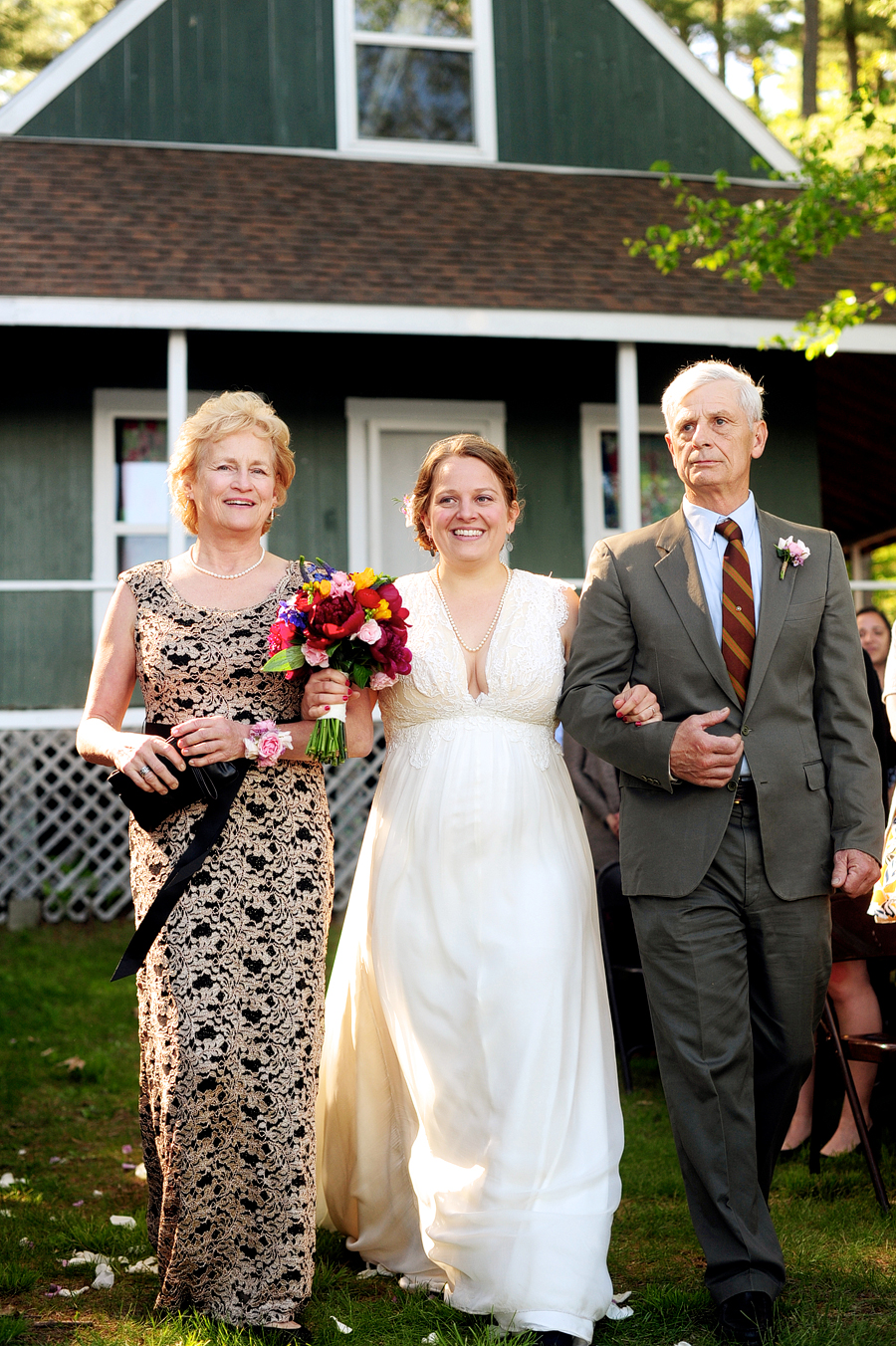 winthrop, maine ymca camp wedding