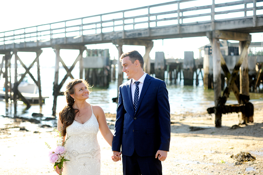 wedding on peaks island, maine