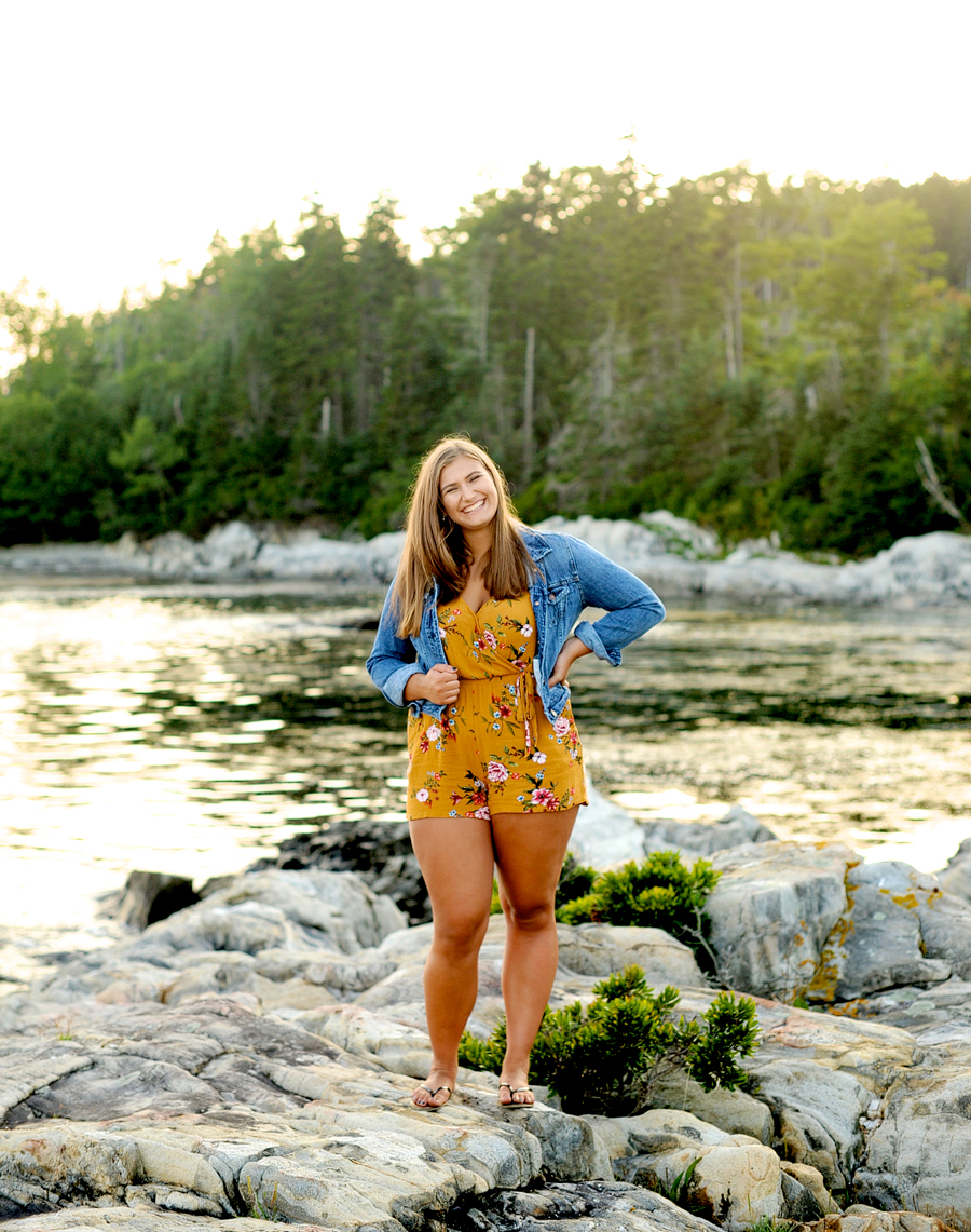 long island maine senior session