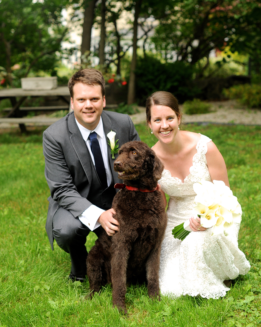 couple with their dog