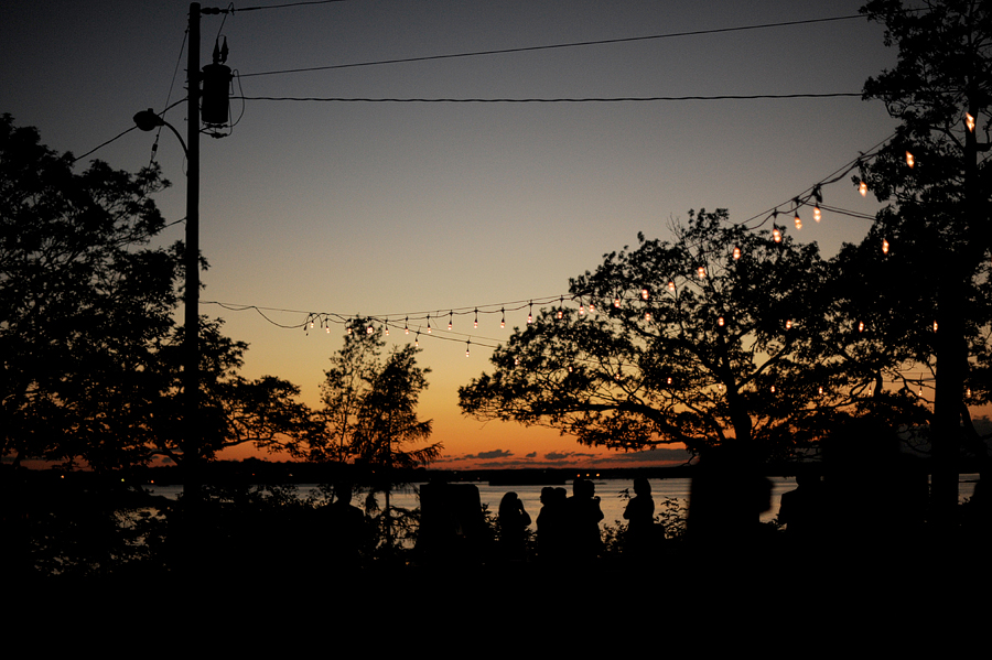 sunset on peaks island, maine