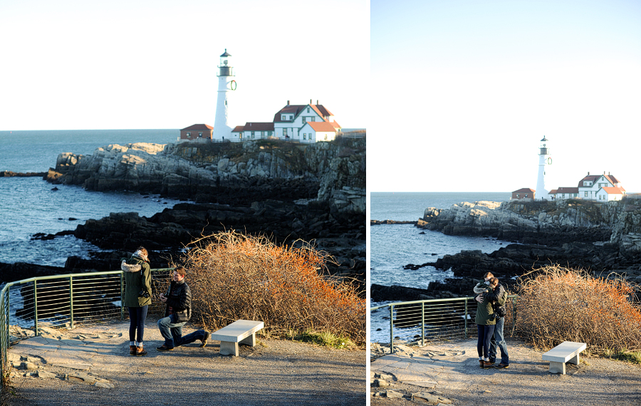 proposal at fort williams park