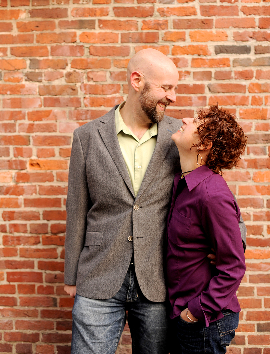 downtown portland, maine couple photos