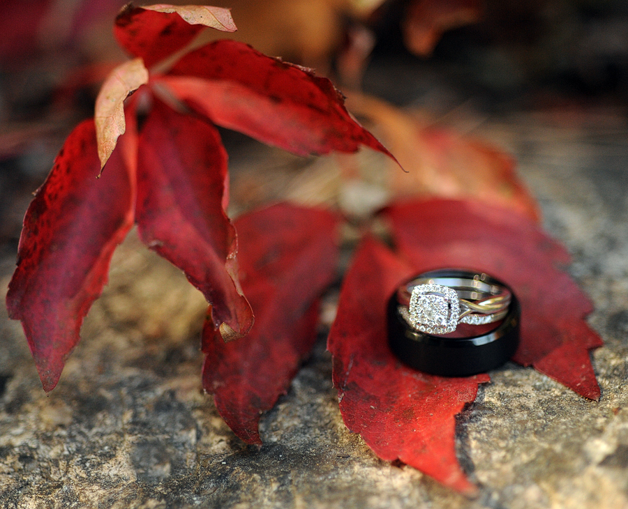 fall wedding rings