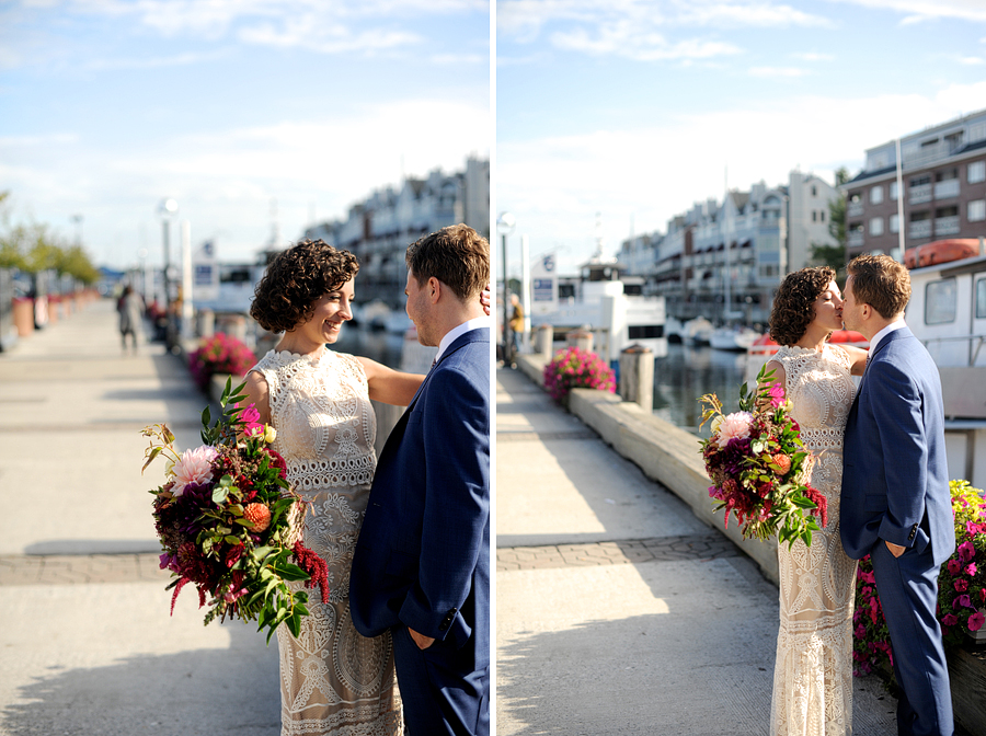 wedding at portland, maine waterfront