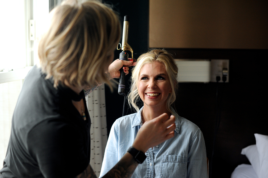 bride getting ready