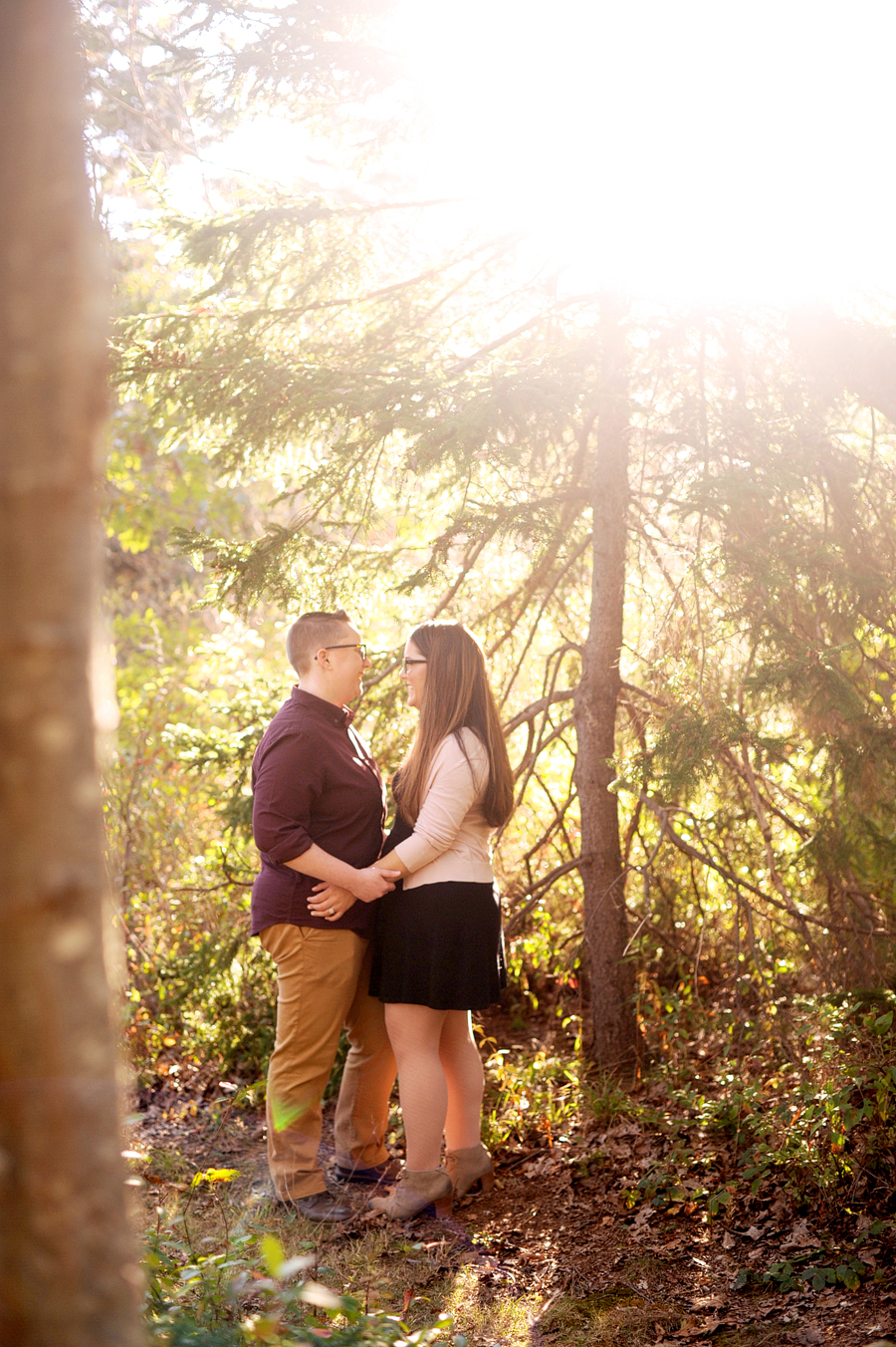 two lights state park engagement photos