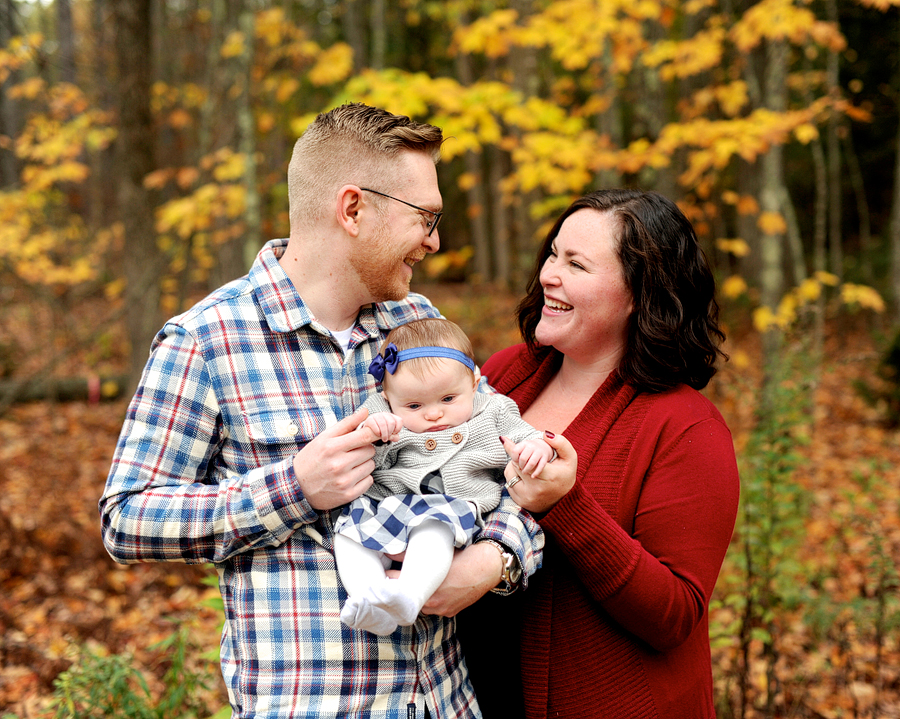 fall family photos in portland, maine