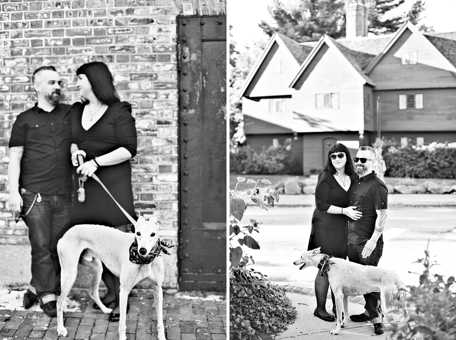 engagement photos at witch house