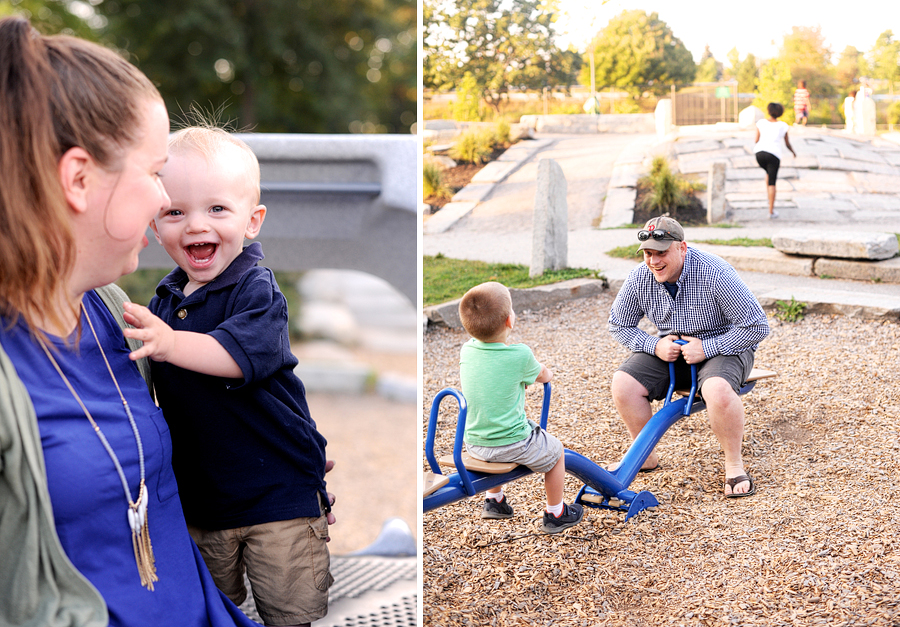 family photos at deering oaks