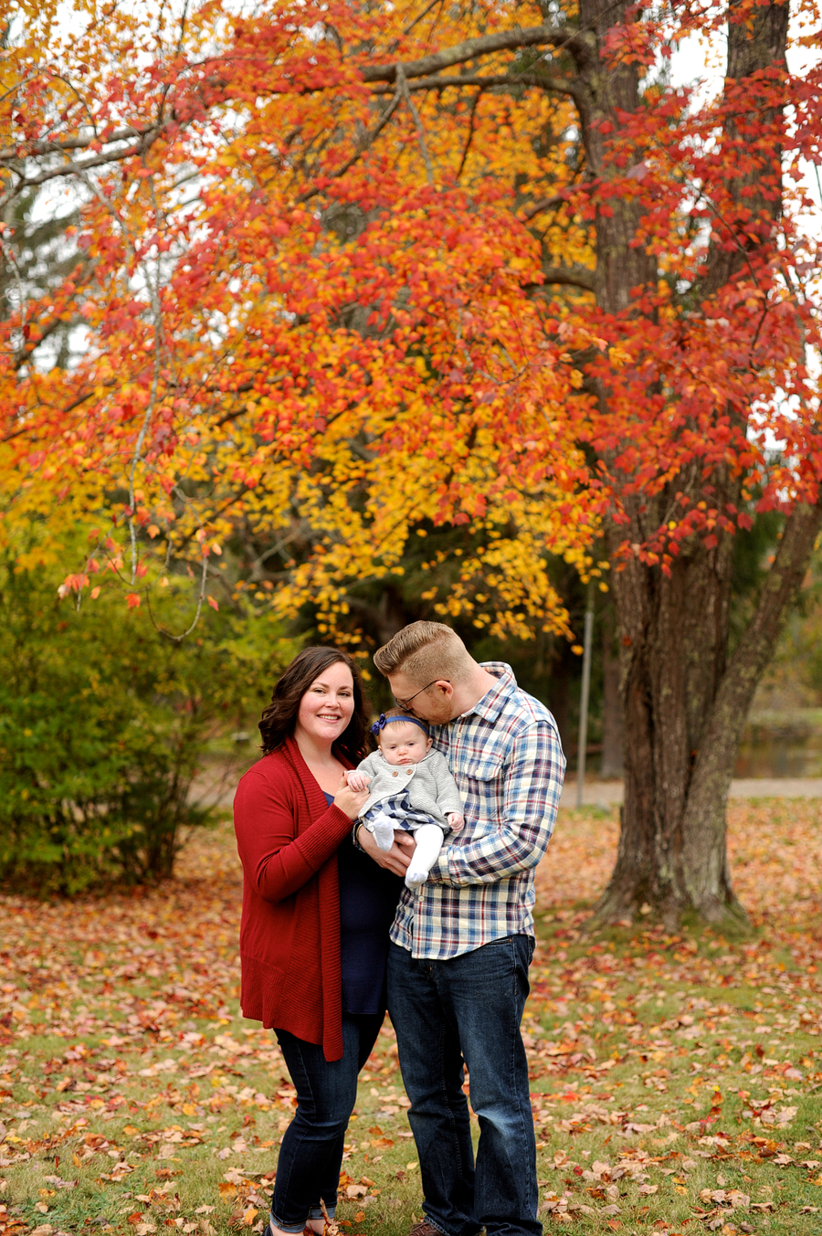 autumn family photos in southern maine