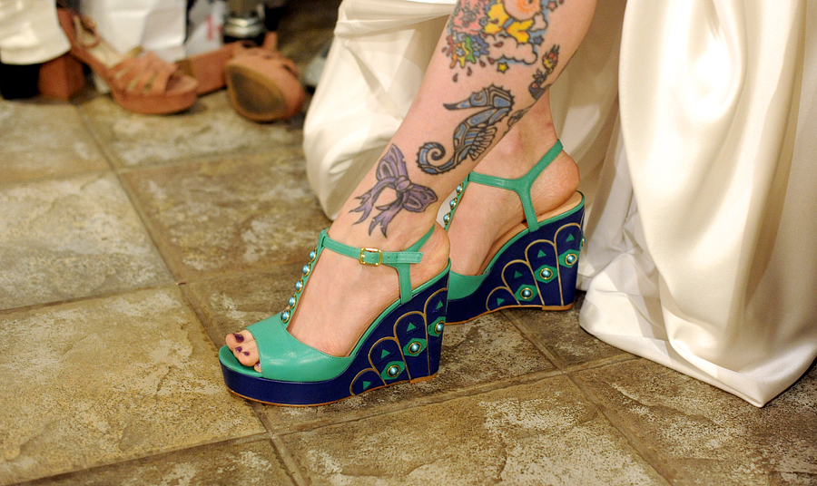 tattooed bride