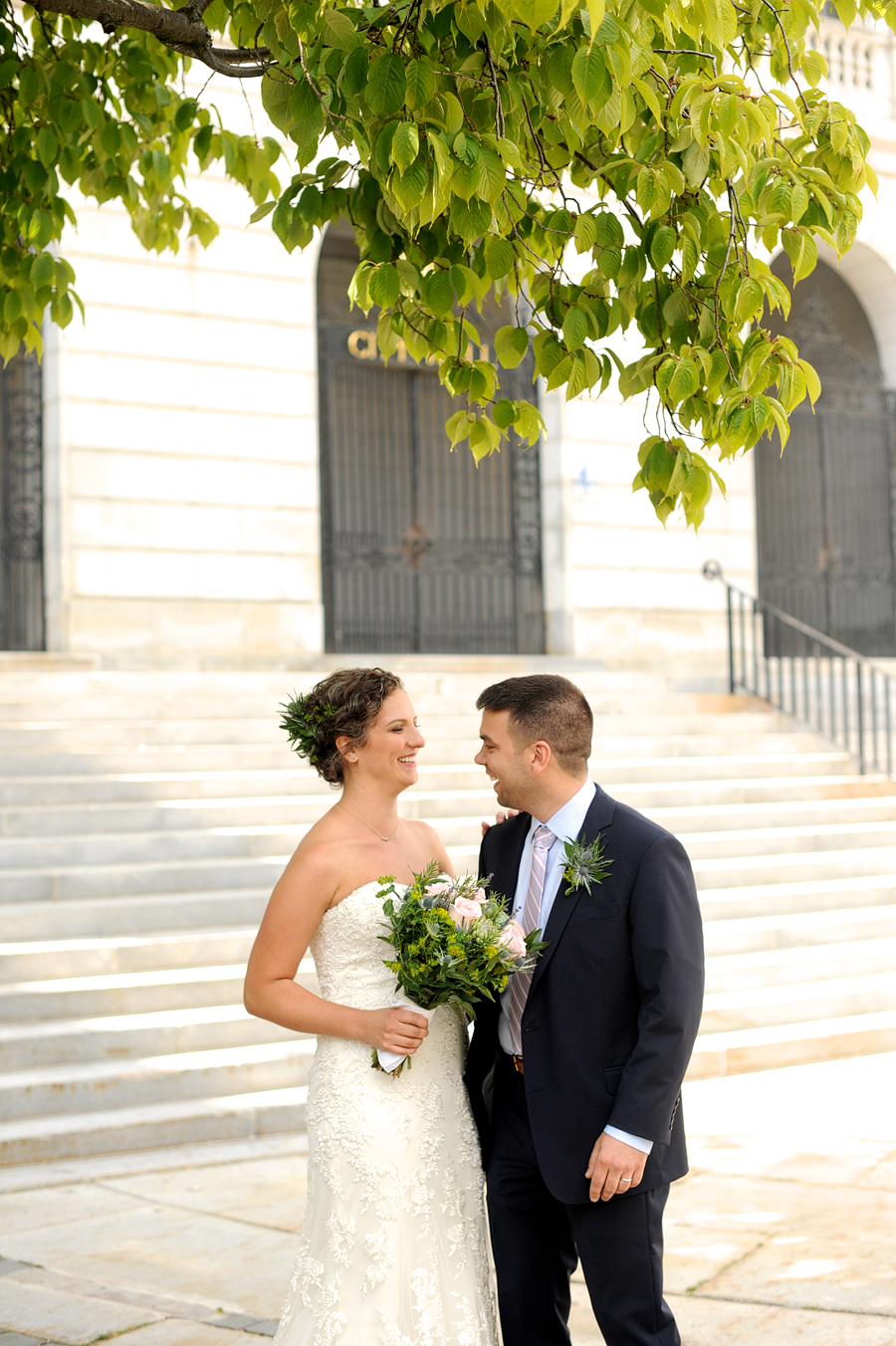 city hall wedding in portland, maine