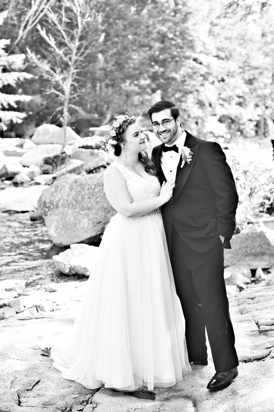 white mountains wedding