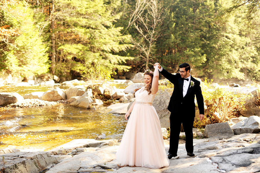 white mountains wedding