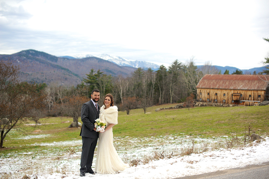 white mountains wedding