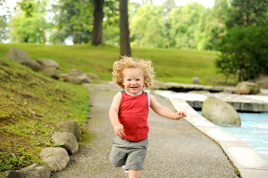 family session at deering oaks park