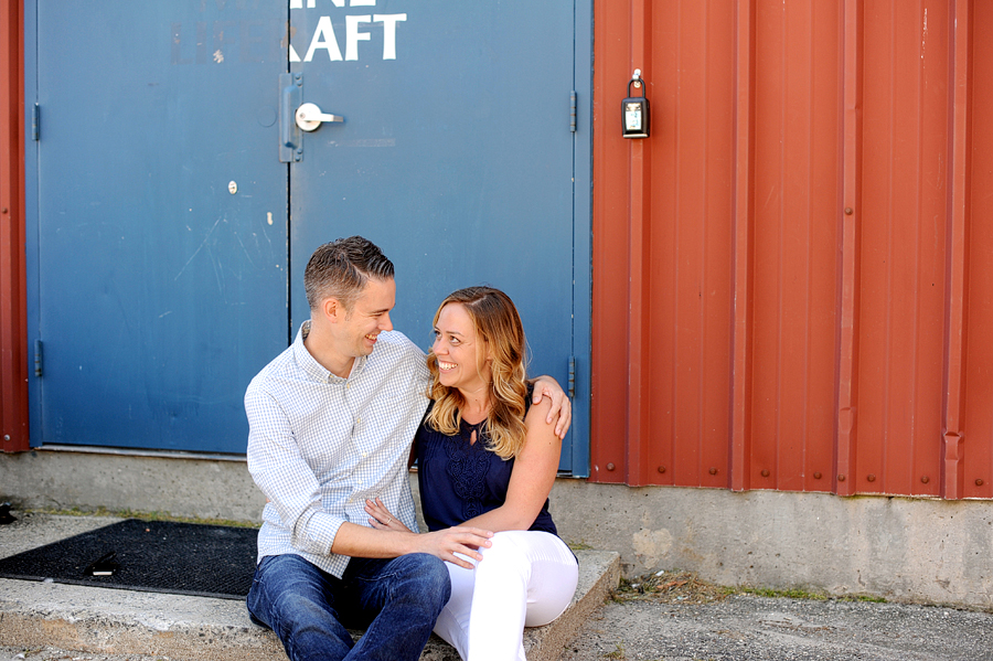 engagement photos in portland's old port