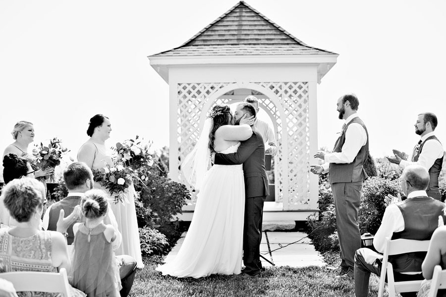 wedding at the maine wedding barn