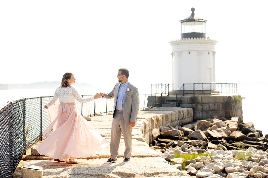 romantic wedding at bug light