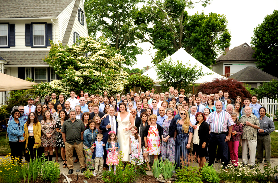 backyard wedding in rhode island