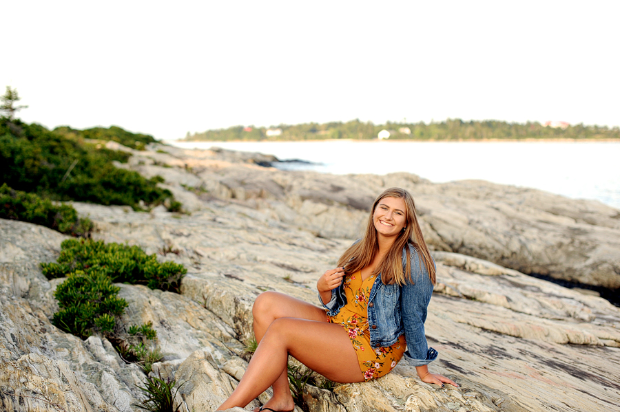 long island, maine senior session