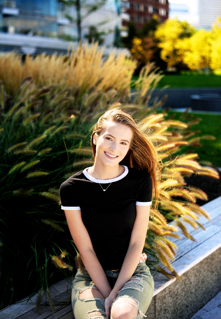 boston harborwalk senior photos