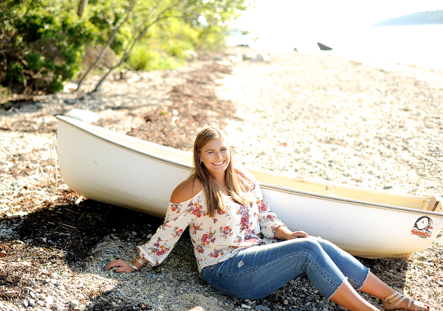 long island, maine senior session