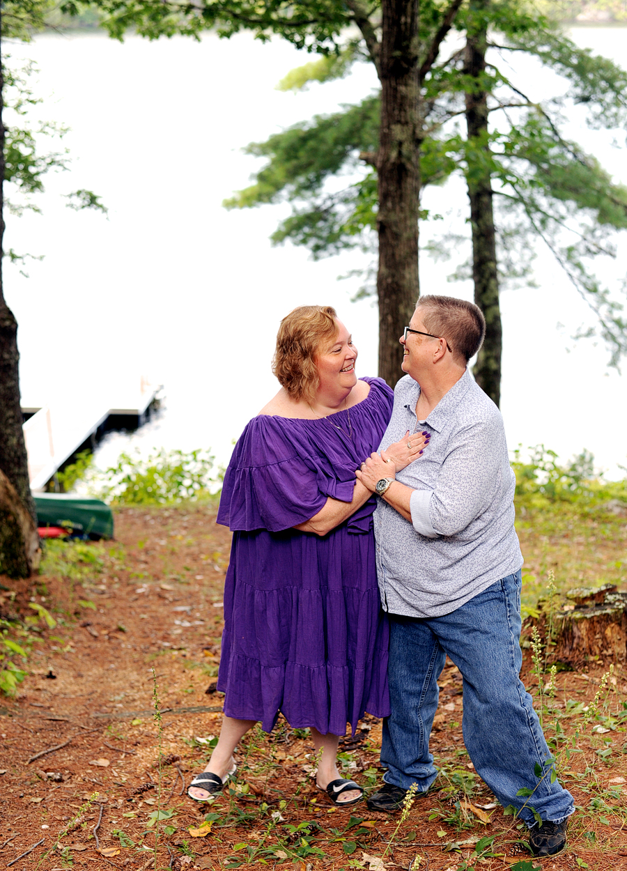 wayne, maine couples session