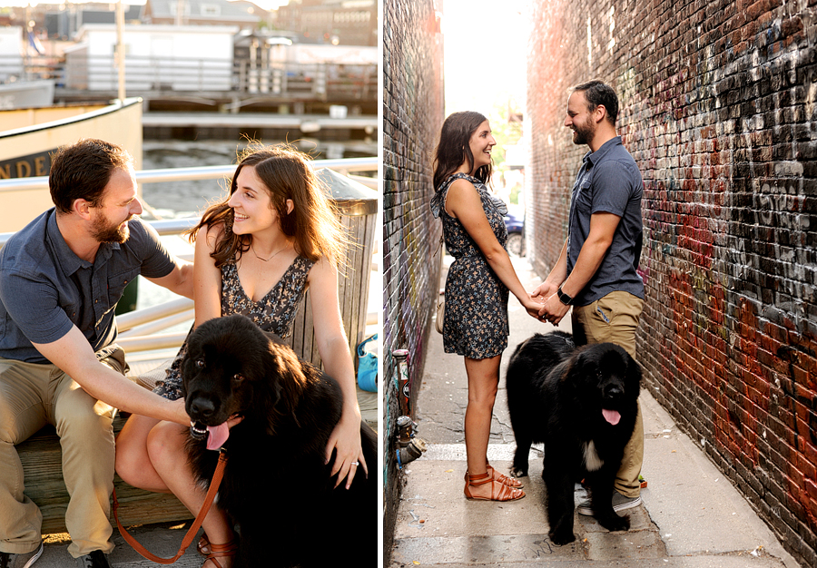 old port engagement photos