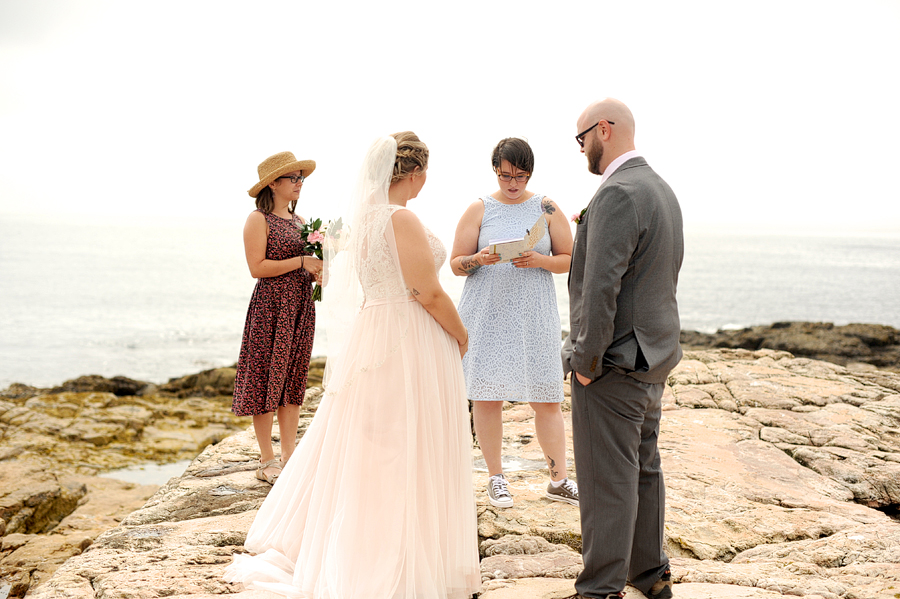 intimate wedding in southwest harbor