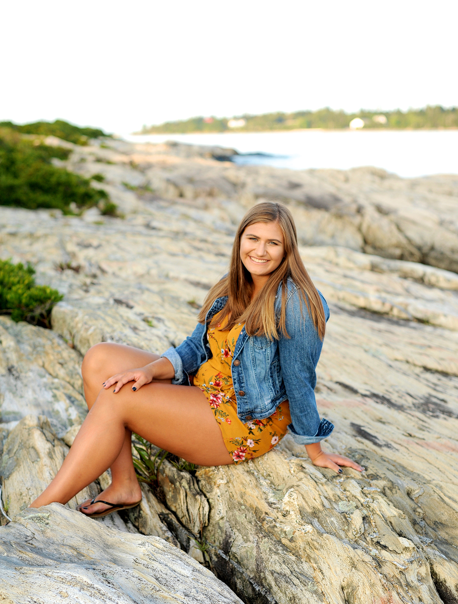 long island, maine senior session