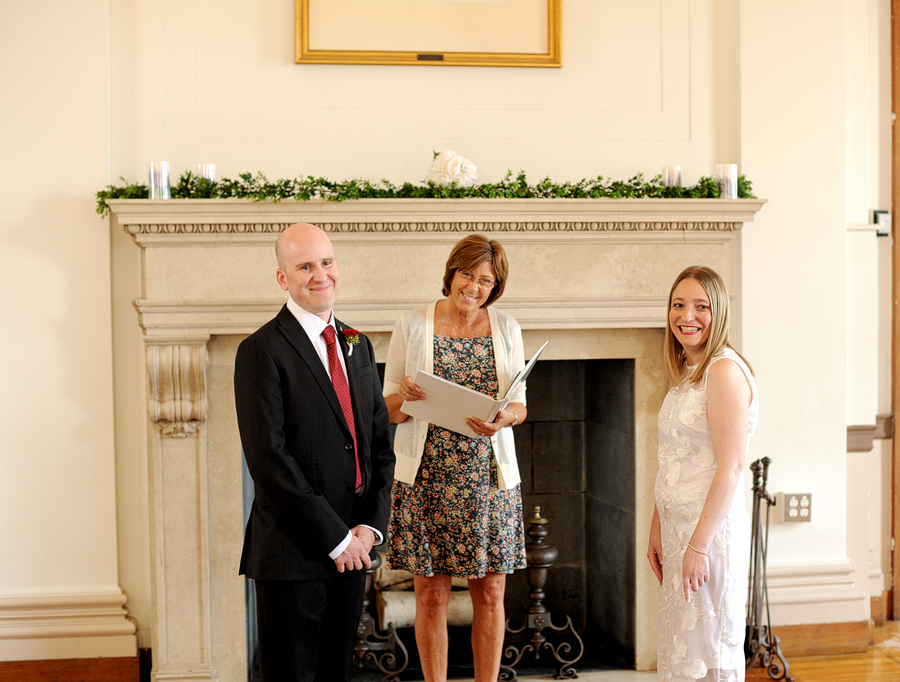 intimate portland, maine city hall wedding