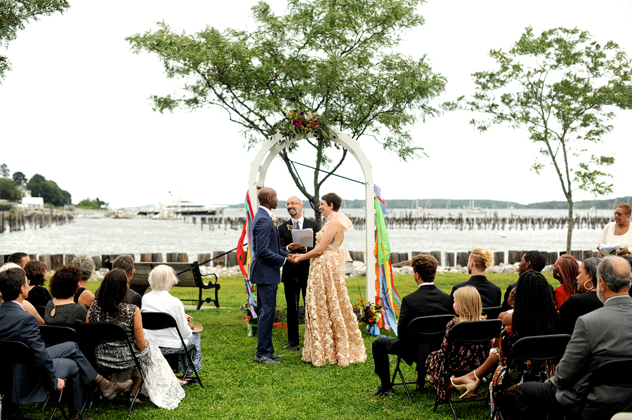 outdoor ceremony at ocean gateway