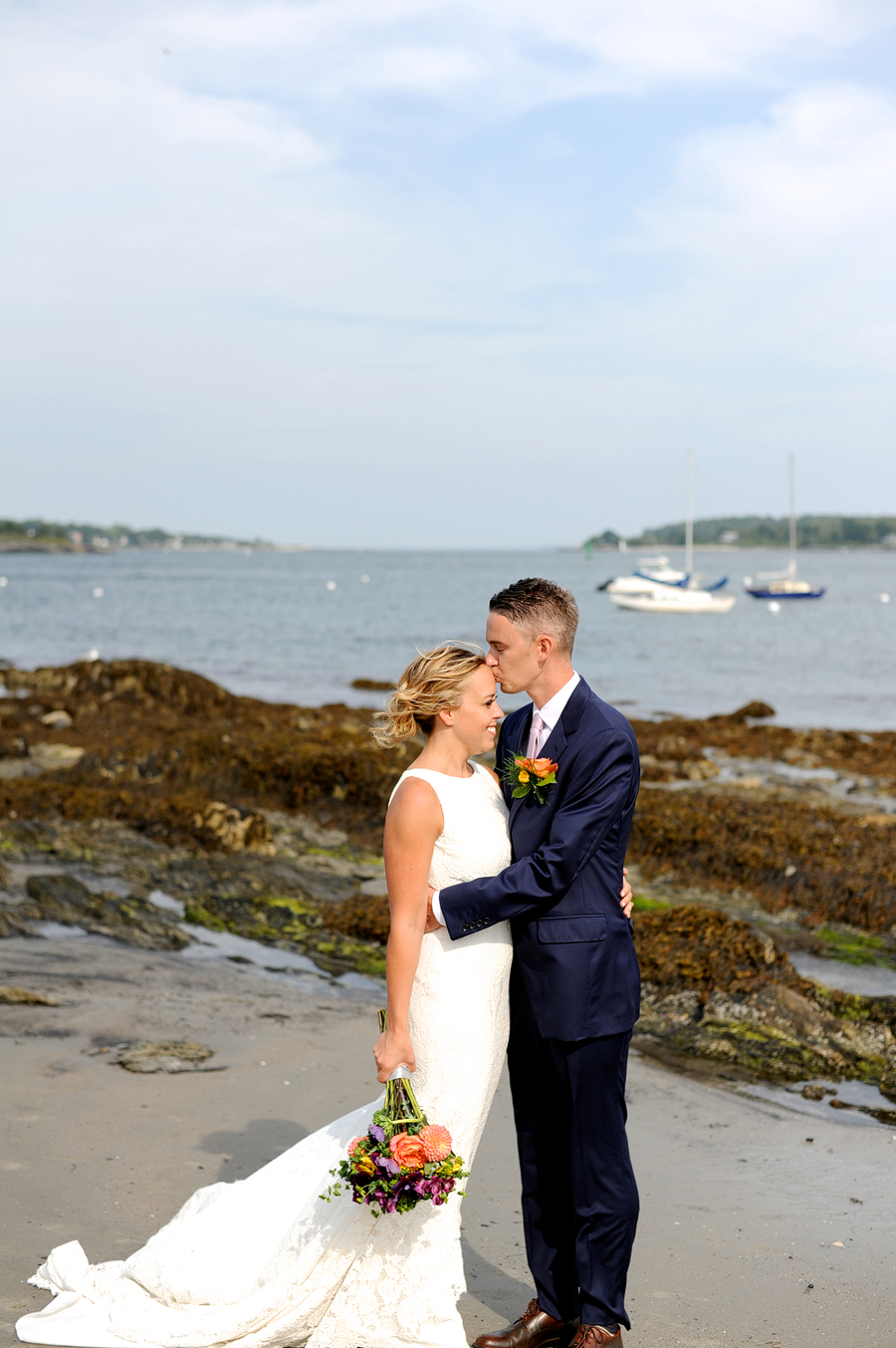 maine beach wedding