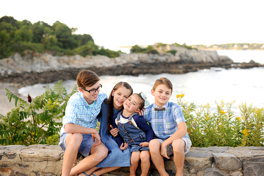 fun family photos in cape elizabeth