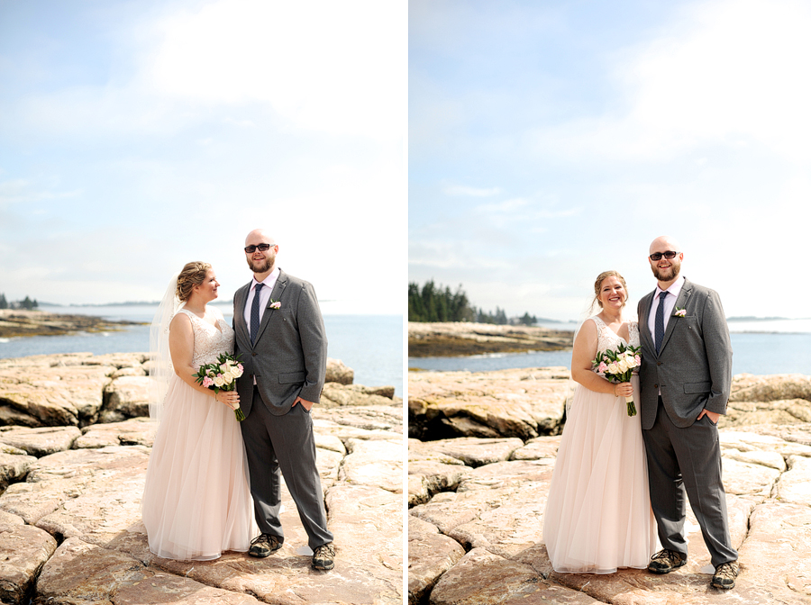 intimate wedding in southwest harbor