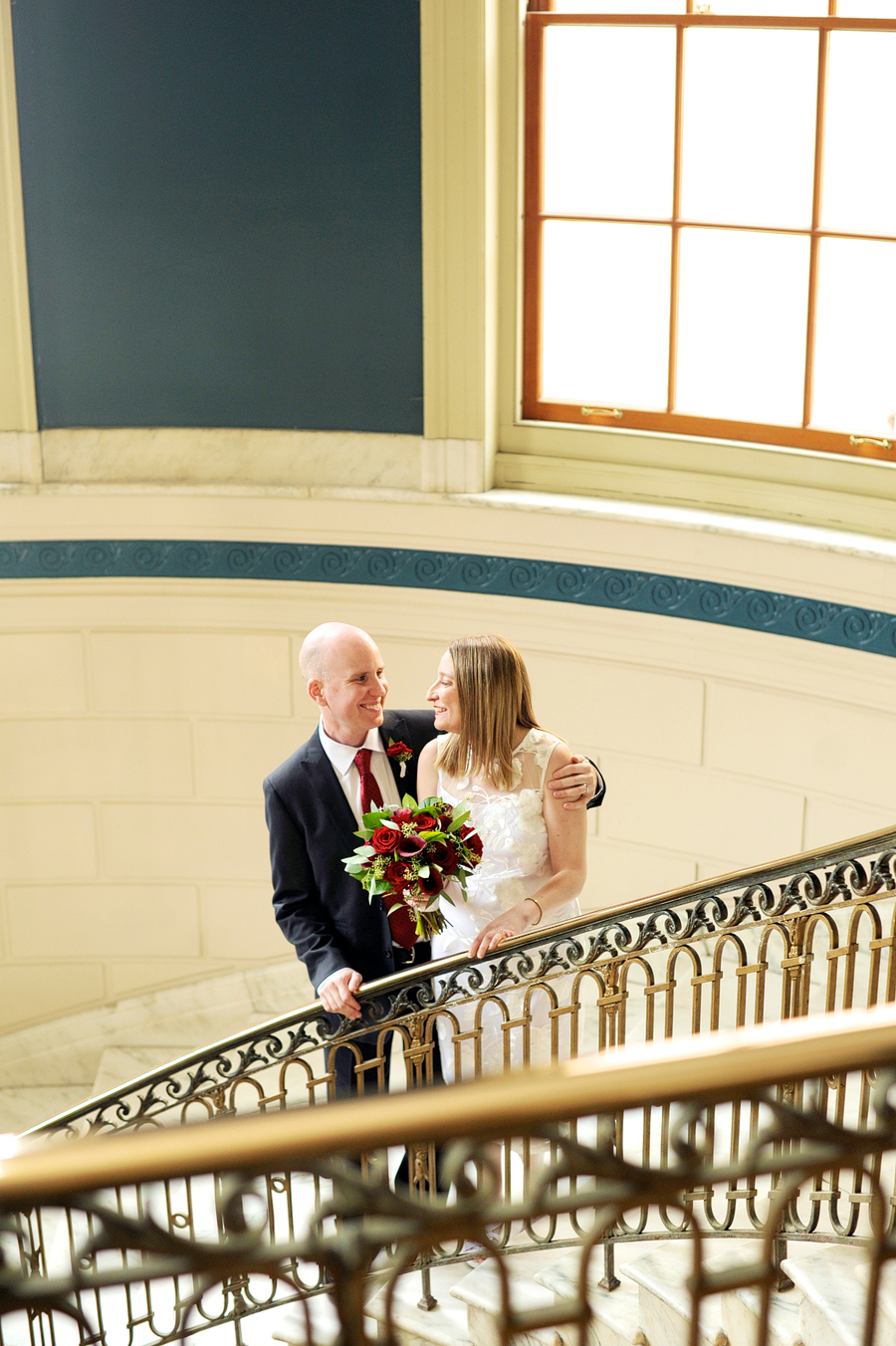 intimate portland, maine city hall wedding