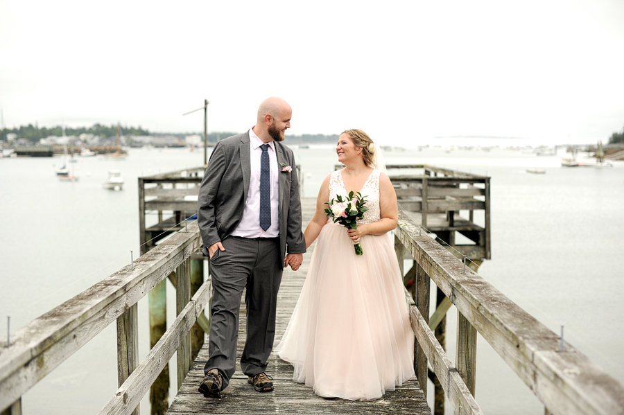 intimate wedding in southwest harbor