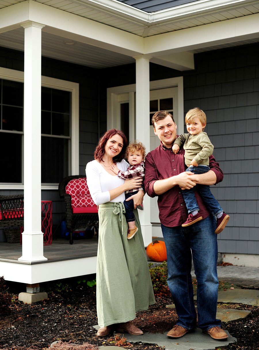 gorham, maine at home family session