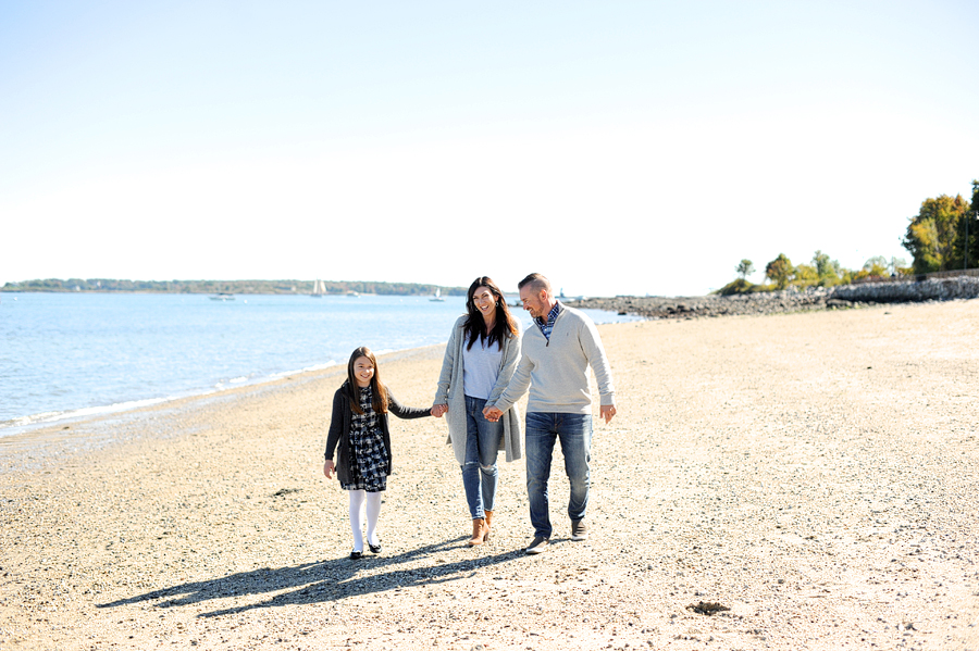 family session at east end beach