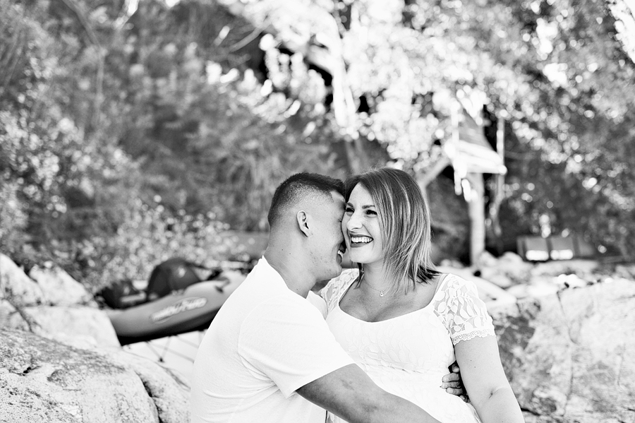 cliff house beach engagement photos