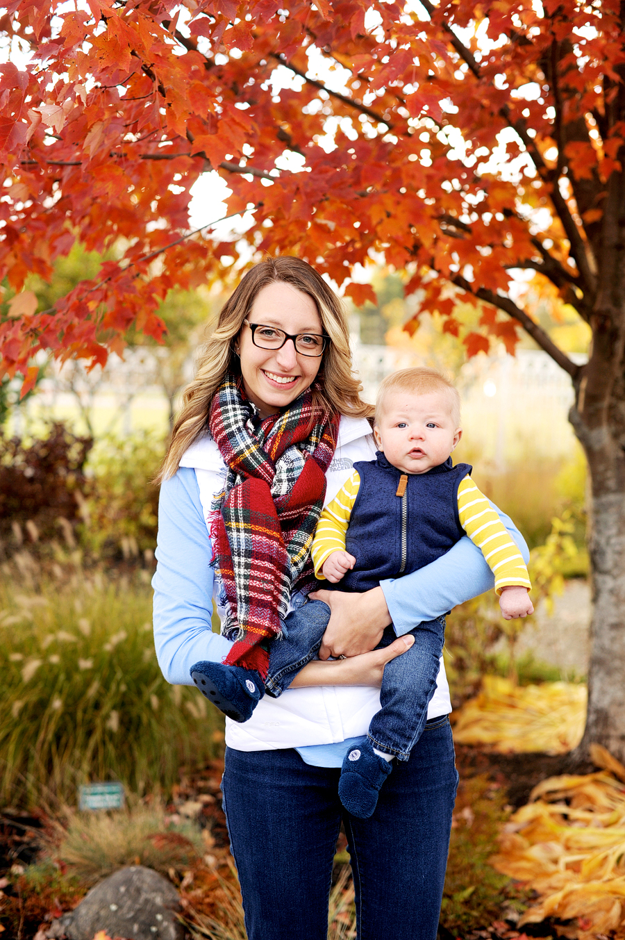 fall family session at pineland farms