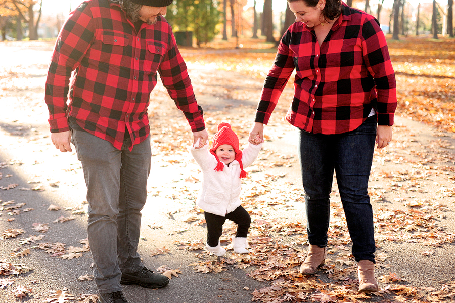 fall family session at deering oaks