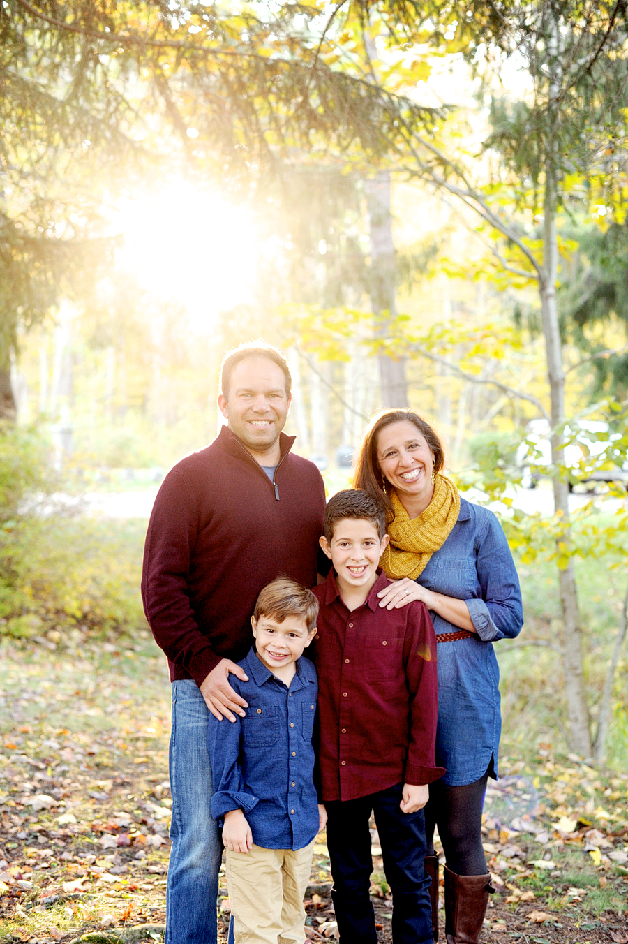 fall family photos in portland maine