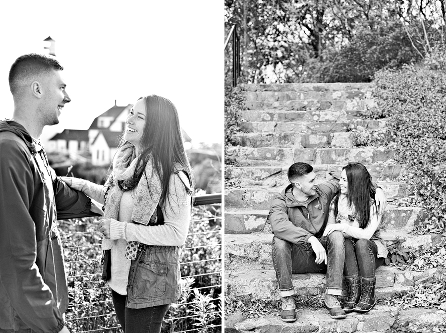 cape elizabeth engagement photos