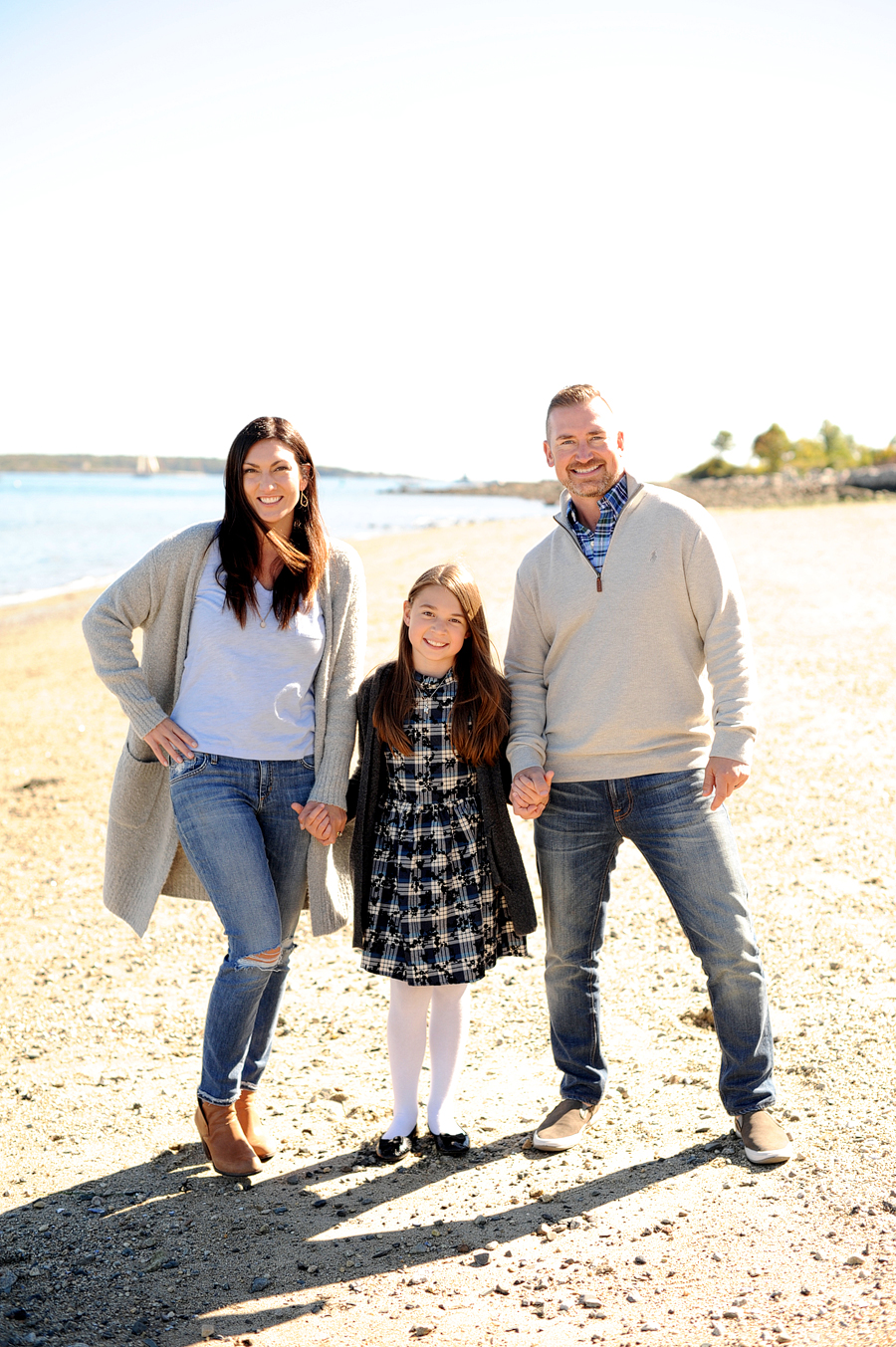 family session at east end beach