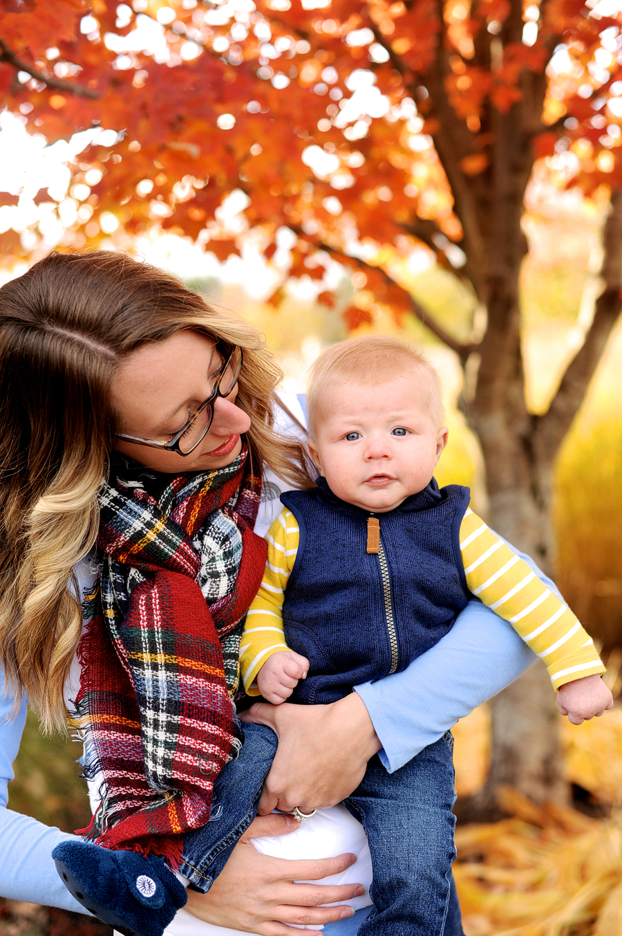 fall family session at pineland farms