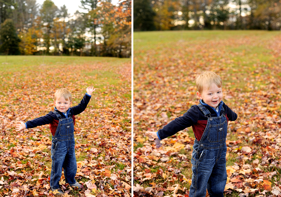 fall family session at pineland farms